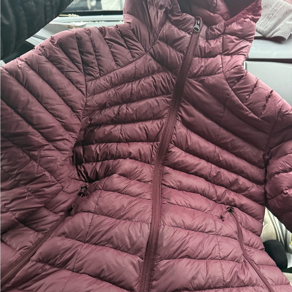 Women's Quilted Jacket - Burgundy